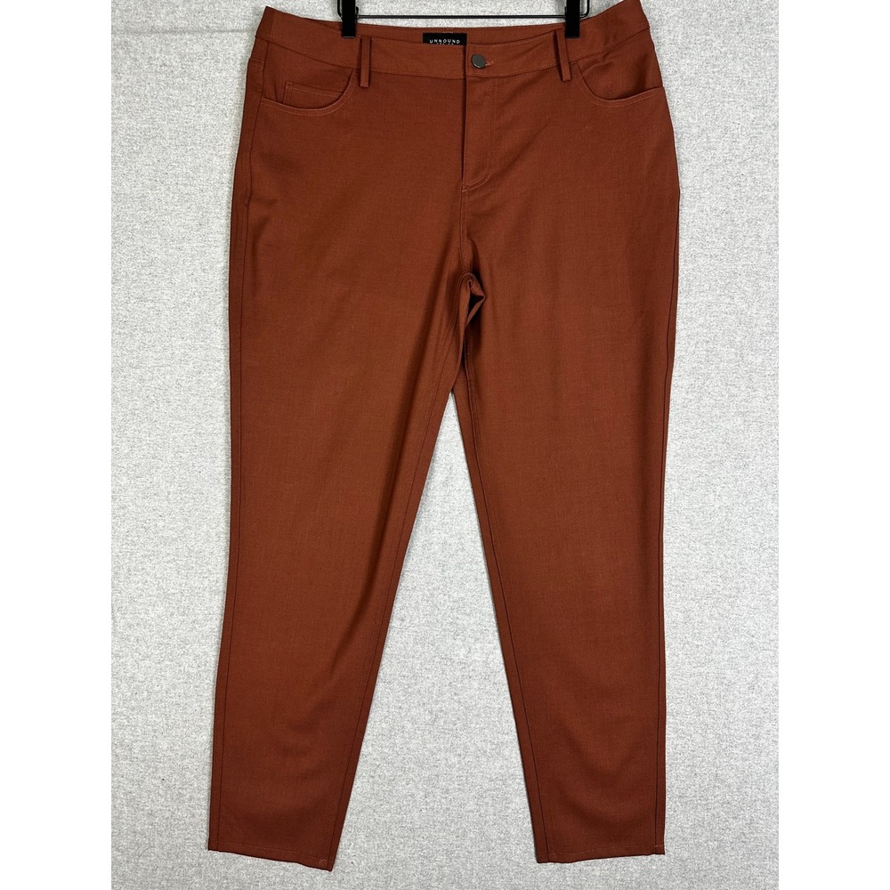 Unbound Merino Travel Pants 34x30 Rust Merino Wool Spandex UM2024-243